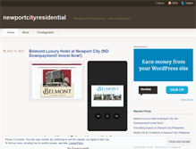 Tablet Screenshot of newportcityresidential.wordpress.com