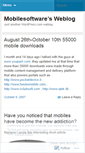 Mobile Screenshot of mobilesoftware.wordpress.com