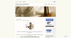Desktop Screenshot of booksiswonderful.wordpress.com