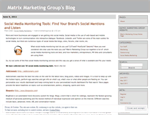 Tablet Screenshot of matrixmarketinggroup.wordpress.com