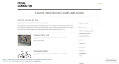Desktop Screenshot of pedalcommuter.wordpress.com
