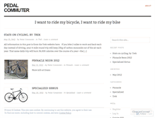 Tablet Screenshot of pedalcommuter.wordpress.com
