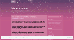 Desktop Screenshot of fionamcskane.wordpress.com