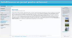 Desktop Screenshot of infomileanca.wordpress.com
