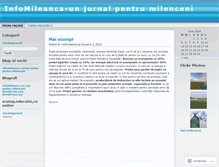 Tablet Screenshot of infomileanca.wordpress.com