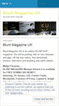 Mobile Screenshot of bluntmagazineuk.wordpress.com