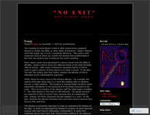 Tablet Screenshot of noexitbook.wordpress.com