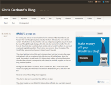 Tablet Screenshot of chrisgerhard.wordpress.com
