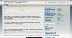 Desktop Screenshot of independientproduccion.wordpress.com