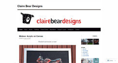 Desktop Screenshot of clairebeardesigns.wordpress.com