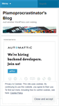 Mobile Screenshot of plamoprocrastinator.wordpress.com