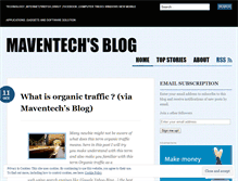 Tablet Screenshot of maventech.wordpress.com