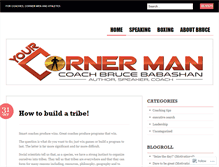 Tablet Screenshot of cornermanblog.wordpress.com