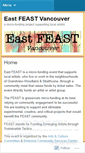 Mobile Screenshot of eastfeastvancouver.wordpress.com