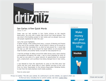 Tablet Screenshot of druznuz.wordpress.com