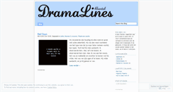 Desktop Screenshot of dramalines.wordpress.com