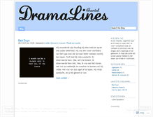 Tablet Screenshot of dramalines.wordpress.com