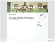 Tablet Screenshot of grandmasboyfriends.wordpress.com