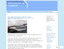 Tablet Screenshot of decruceros.wordpress.com