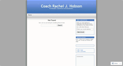 Desktop Screenshot of coachrachelhobson.wordpress.com