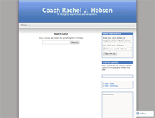 Tablet Screenshot of coachrachelhobson.wordpress.com