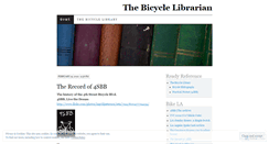 Desktop Screenshot of bicyclelibrarian.wordpress.com