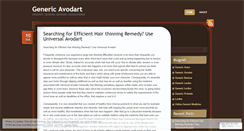 Desktop Screenshot of genericavodart.wordpress.com