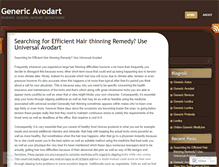 Tablet Screenshot of genericavodart.wordpress.com