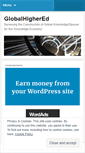 Mobile Screenshot of globalhighered.wordpress.com