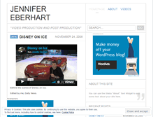 Tablet Screenshot of jennifereberhart.wordpress.com