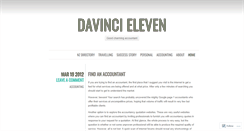 Desktop Screenshot of davincieleven.wordpress.com