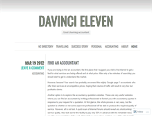 Tablet Screenshot of davincieleven.wordpress.com