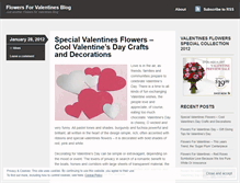 Tablet Screenshot of flowersforvalentinesblogz.wordpress.com