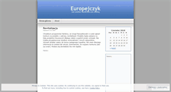 Desktop Screenshot of europejczyk.wordpress.com