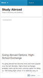 Mobile Screenshot of abroadlog.wordpress.com