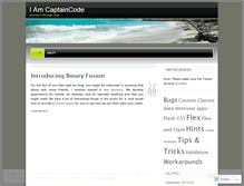 Tablet Screenshot of captaincode.wordpress.com