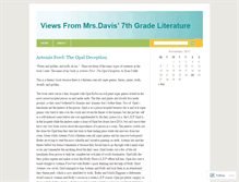 Tablet Screenshot of adavis.wordpress.com