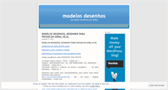 Desktop Screenshot of modelosdesenhos.wordpress.com