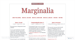 Desktop Screenshot of journalmarginalia.wordpress.com