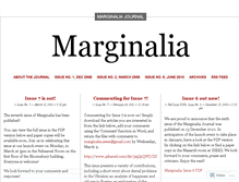 Tablet Screenshot of journalmarginalia.wordpress.com