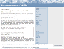 Tablet Screenshot of karenasemuasayangmega.wordpress.com