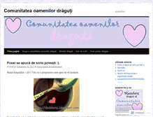 Tablet Screenshot of comunitateaoamenilordraguti.wordpress.com