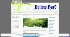 Desktop Screenshot of followhard.wordpress.com