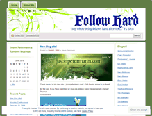 Tablet Screenshot of followhard.wordpress.com