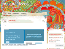 Tablet Screenshot of imaginelifecoach.wordpress.com