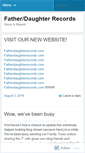 Mobile Screenshot of fatherdaughterrecs.wordpress.com