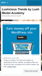 Mobile Screenshot of lushmodelacademy.wordpress.com