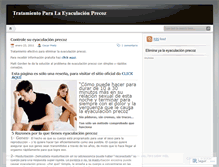 Tablet Screenshot of eyaculacionprecoztratamiento.wordpress.com