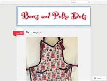 Tablet Screenshot of bowsandpolkadots.wordpress.com