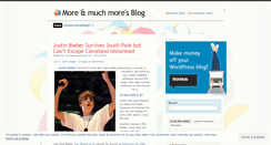 Desktop Screenshot of moreandmuchmore.wordpress.com